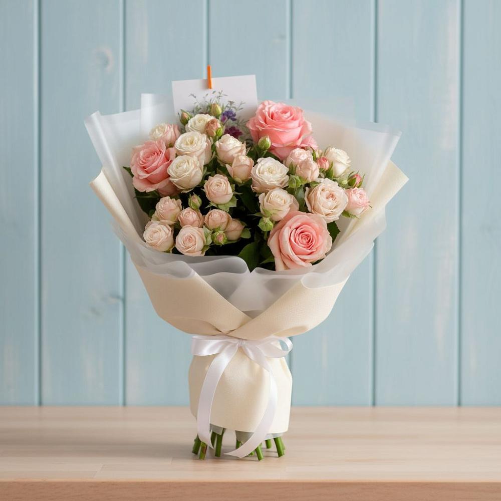 Букет голос любви в Абинске Букет цветов из: Розы в Абинске