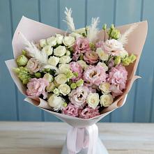 Букет цветов из:  Альстромерии и Розы в Абинске